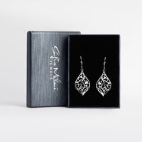 Boxansicht von Blatt Ohrhänger in 925 Silber von Sofia Milani - E2070