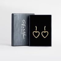 Boxansicht von Gedrehtes Herz Ohrhänger in 925 Silber von Sofia Milani - E2091