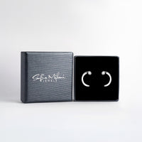 Boxansicht von Kreis Ohrstecker in 925 Silber von Sofia Milani - E2136