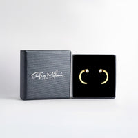 Boxansicht von Kreis Ohrstecker in 925 Silber von Sofia Milani - E2137