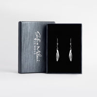 Boxansicht von Oval Ohrhänger in 925 Silber von Sofia Milani - E2164