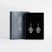 Boxansicht von Herz Unendlich Infinity Ohrhänger in 925 Silber von Sofia Milani - E2216