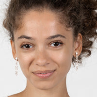 Modelansicht von Kreis Unendlich Infinity Ohrhänger in 925 Silber von Sofia Milani - E2250