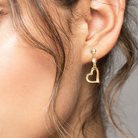 Modelansicht von Herz Kugel Ohrstecker in 925 Silber von Sofia Milani - E2297