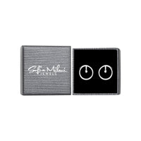 Boxansicht von Kreis Ohrstecker in 925 Silber von Sofia Milani - E2308