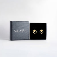 Boxansicht von Kreis Ohrstecker in 925 Silber von Sofia Milani - E2319