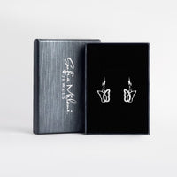 Boxansicht von Schmetterling Ohrhänger in 925 Silber von Sofia Milani - E2413