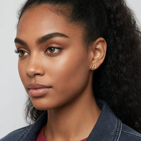 Modelansicht von Achtel Musik Note Ohrstecker in 925 Silber von Sofia Milani - E2416