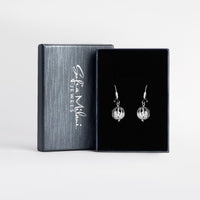 Boxansicht von Kugel Zirkonia Ohrhänger in 925 Silber von Sofia Milani - E2417
