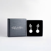 Boxansicht von Perlen Ohrstecker in 925 Silber von Sofia Milani - E2441