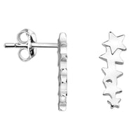 Haupt- und Seitenansicht von Stern Ohrstecker in 925 Silber von Sofia Milani - E2463