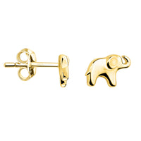Haupt- und Seitenansicht von Elefant Ohrstecker in 925 Silber von Sofia Milani - E2492