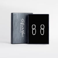 Boxansicht von Geometrie Ohrhänger in 925 Silber von Sofia Milani - E2493