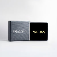 Boxansicht von Unendlich Infinity Ohrstecker in 925 Silber von Sofia Milani - E2525
