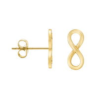 Haupt- und Seitenansicht von Unendlich Infinity Ohrstecker in 925 Silber von Sofia Milani - E2525