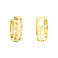 Haupt- und Seitenansicht von Creolen Creolen in 925 Silber von Sofia Milani - E2532