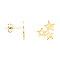 Haupt- und Seitenansicht von Stern Ohrstecker in 925 Silber von Sofia Milani - E2551