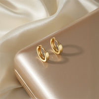 CloseUp Ansicht von Creolen Creolen in 925 Silber von Sofia Milani - E2554