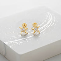 CloseUp Ansicht von Stern Ohrstecker in 925 Silber von Sofia Milani - E2563