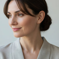 Modelansicht von Stern Ohrstecker in 925 Silber von Sofia Milani - E2563