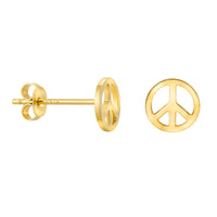 Haupt- und Seitenansicht von Peace Ohrstecker in 925 Silber von Sofia Milani - E2564