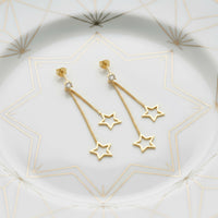 CloseUp Ansicht von Stern Ohrstecker in 925 Silber von Sofia Milani - E2565