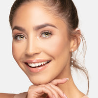 Modelansicht von Kreis Ketten Ohrstecker in 925 Silber von Sofia Milani - E2609
