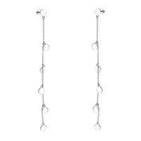 Haupt- und Seitenansicht von Kreis Ketten Ohrstecker in 925 Silber von Sofia Milani - E2609