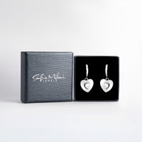 Boxansicht von Herz Ohrstecker in 925 Silber von Sofia Milani - E2629