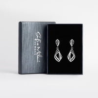 Boxansicht von Geometrie Ohrhänger in 925 Silber von Sofia Milani - E2654