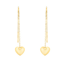 Haupt- und Seitenansicht von Herz Stab Durchzieher in 925 Silber von Sofia Milani - E2677