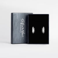 Boxansicht von Gehämmerte Creolen in 925 Silber von Sofia Milani - E2728