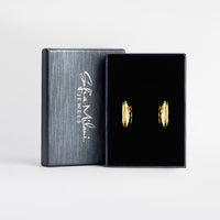 Boxansicht von Gehämmerte Creolen in 925 Silber von Sofia Milani - E2729