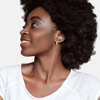 Modelansicht von Gehämmerte Creolen in 925 Silber von Sofia Milani - E2729