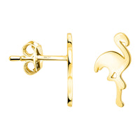 Haupt- und Seitenansicht von Flamingo Ohrstecker in 925 Silber von Sofia Milani - E2747