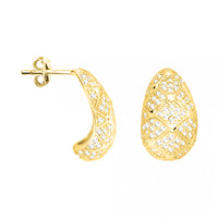 Haupt- und Seitenansicht von Zirkonia Ohrstecker in 925 Silber von Sofia Milani - E2811