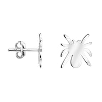 Haupt- und Seitenansicht von Spinne Ohrstecker in 925 Silber von Sofia Milani - E2818