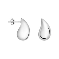 Haupt- und Seitenansicht von Tropfen Ohrstecker in 925 Silber von Sofia Milani - E2880