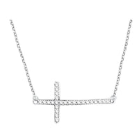 Kreuz Halskette in 925 Silber