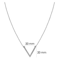 Dreieck Halskette in 925 Silber