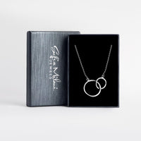 Boxansicht von Kreis Halskette in 925 Silber von Sofia Milani - N0012