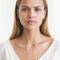 Modelansicht von Kreis Halskette in 925 Silber von Sofia Milani - N0012