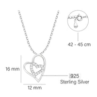 Herz Halskette in 925 Silber