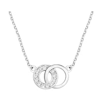 Kreis Halskette in 925 Silber