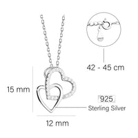 Herz Halskette in 925 Silber
