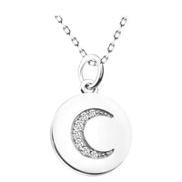 Mond Halskette in 925 Silber