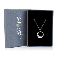 Blume Halskette in 925 Silber