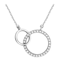 Kreis Halskette in 925 Silber