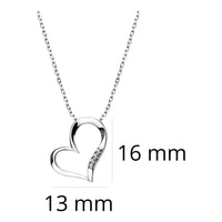 Herz Halskette in 925 Silber