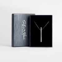 Stab Halskette in 925 Silber